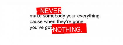 Never And Nothing Facebook Covers